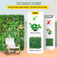 Gazon artificiel, mousse végétale, haie artificielle, mur de gazon vert artificiel pour jardin
