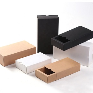 Caja de regalo de Kraft impreso personalizado diapositiva del cajón de Kraft bolsas de té caja de embalaje de papel - Product Image 1
