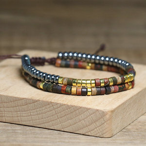 Tinh Tế Picasso Đá Vòng Đeo Tay <span class=keywords><strong>Morse</strong></span> Mã Tôi Yêu Bạn Có Thể Điều Chỉnh Yoga Chữa Bệnh Bohemian Đính Cườm Vòng Đeo Tay Cho Vài Đồ Trang Sức - Product Image 3