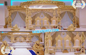 งานฝีมือไม้สุดอลังการสำหรับงานแต่งงานแบบแมนดาปในสหรัฐอเมริกา แมนดาปงานแต่งงานแบบฮินดูที่งดงาม แมนดาปงานแต่งงานแบบอินเดียที่แกะสลักด้วยไม้ในออสเตรเลีย - Product Image 2