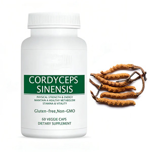 Cordyceps sinensis อาหารเสริมแบบแคปซูลพร้อมบรรจุภัณฑ์ตามสั่ง - Product Image 1
