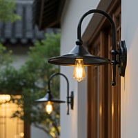 Applique murale LED extérieure en aluminium étanche IP65, blanc chaud, certifiée ROHS, pour balcon, jardin, terrasse, cour, garantie 2 ans