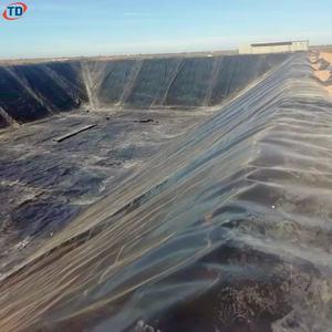 Geomembrana Impermeable Azul Verde para Revestimiento de Piscifactorías 0.75mm 1mm 1.5mm Revestimiento para Estanques de Camarones Geomembrana de HDPE 60mil 500micron - Product Image 4