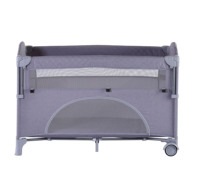 Parc pour bébé portable en métal, norme européenne moderne, utilisation intérieure/extérieure pour enfants de 0 à 3 ans, lit de voyage sécurisé