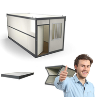 Maisonnette pliante de 20 pieds à bas prix, maison conteneur pliable, bureau modulaire, maison préfabriquée