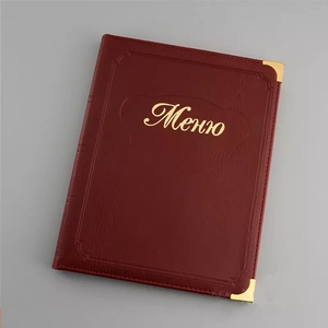 Bao gồm <span class=keywords><strong>Menu</strong></span> da 2 gói phong phú với trang trí giả da 8.5x11 inch 7 trang 14 Lượt xem danh sách rượu vang đồ uống và thực đơn trong quán cà phê - Product Image 4