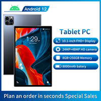 Sıcak Fırsat OEM 10.1 İnç Deca Core Tablet PC Android 12 8GB+256GB Dokunmatik Ekranlı İş Android Tablet Pedi Özelleştirilebilir