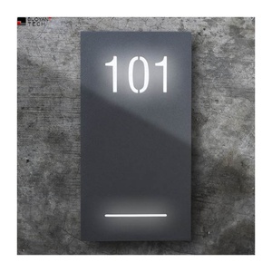 Custom Hotel Room Door <b>Number</b> Sign Electronic Doorplate Apartment <b>Numbers</b> <b>Led</b> Door Sign Hotel Door <b>Number</b> Plates - Product Image 5