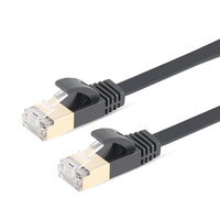 Kabel jaringan Cat 8 kabel Ethernet, 40gbps 2000mhz kabel Cat8 15 meter 20 meter 30 meter Pvc tembaga kosong