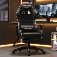 Chaise de jeu ergonomique JOHOOFURNITURE en cuir PU, chaise d'ordinateur pour adolescents, coussin épais, pivotante, inclinable, vente en gros OEM, Silla Gamer