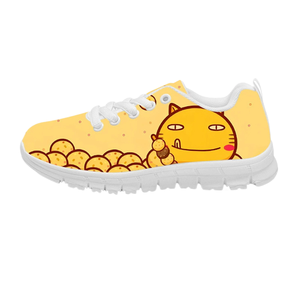 Chaussures de course respirantes pour enfants en maille printemps-automne, design personnalisé, motif de dessin animé, campus, chaussures de sport légères pour enfants - Product Image 2