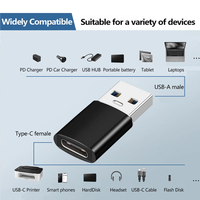 Adaptateur USB C, adaptateur USB C vers USB3.2 Transfert de données haute vitesse pour MacBook Pro,iPad, ordinateur portable, Dell XPS et autres appareils de type C