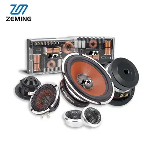 ZM premium 3 voies composant klaxon voiture stéréo porte compon et haut-parleurs cône 6.5 pouces 2 voies haut-parleur oem ensemble
