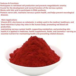 Suplemento de Polvo de Metilcobalamina (Vitamina <span class=keywords><strong>B12</strong></span>) Natural, Grado Alimenticio 99% - Product Image 3