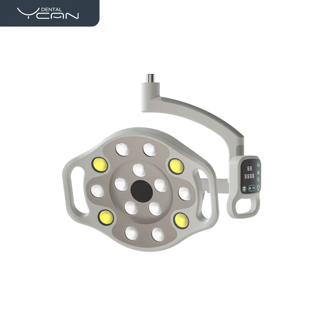 Professional Dental Implant Operating Lamp with 1080P Full HD Camera 100000Lx Shadowless 15 LED Wireless Recording 15X Zoom