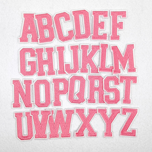 Thêu chữ cá<span class=keywords><strong>i</strong></span> tiếng Anh, phù hiệu thêu máy tính cho các phụ kiện quần áo, vá vá cho quần. - Product Image 4