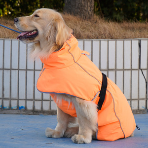 Chaqueta Impermeable para Perro PetIt, Color Naranja, para Perros Medianos y Grandes, Ropa de Viaje para Invierno, Primavera y Otoño - Product Image 3
