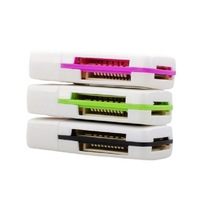 Tarjeta de memoria usb 2,0 4 en 1, alta calidad, M2, SD, DV, TF, lector de tarjetas de memoria flash usb