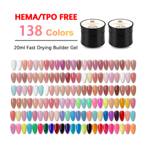 HS Gel per Estensione Unghie 20ml, 138 Colori, Conforme UE, Senza Restringimento, Senza Bolle, Senza Mehq Hema TPO, UV LED Soak Off Indolore - Product Image 1