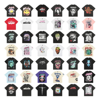 Camisetas de Hombre de Manga Corta Usadas al por Mayor, Camisetas de Verano a la Moda, Holgadas e Informales, Envío Aleatorio