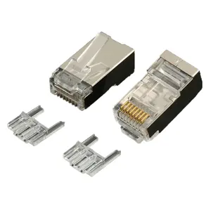 Shield Rj45 Connector Factory Price Cat6a Rj45 Shield Connector With Insert