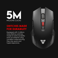 FANTECH WG10 Grosir Mouse Nirkabel 2.4GHz 6 Tombol Mouse Gamer DPI Dapat Disesuaikan Mouse Gaming Optik untuk Laptop PC