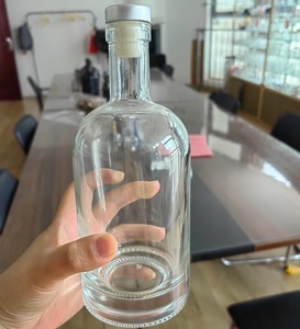 Vacío de alta calidad 100mL 200ml 375ml 500ml 1000ml Licor Vino Vodka Whisky Botella de vidrio 750 Ml - Product Image 6