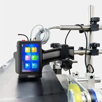 Impresora de Inyección de Tinta Portátil Inteligente con Pantalla Táctil para Cajas de Cartón, Tuberías de Acero, Latas de Aluminio, Botellas de Vidrio, Madera, Piezas Automotrices