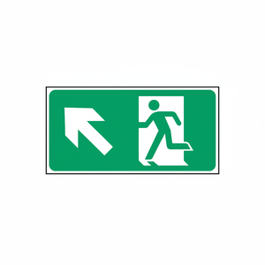 Uscita di emergenza segno freccia sinistra-PVC luminescente-100*200mm - Product Image 2
