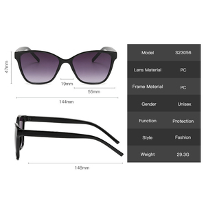 Mode 2023, lunettes de soleil de luxe pour femmes, logo personnalisé, marques de créateurs célèbres, lunettes de soleil rétro œil de chat, lunettes de soleil à monture papillon - Product Image 5