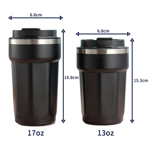 Nuevo Termo de Acero Inoxidable 304, Taza de Café con Diseño Moderno, Antiderrames, para Viaje, para Auto, con Logotipo Personalizado, Regalo Corporativo - Product Image 4