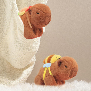 Bracelets à claquer B957 en forme d'animaux, jouet en peluche Capybara, peluches câlines à claquer, bracelets mignons pour enfants, cadeaux d'anniversaire, fournitures pour cadeaux, bracelet en peluche - Product Image 3