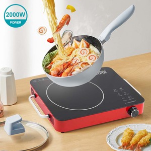Table de cuisson électrique en céramique Winningstar 110V norme américaine 2000W haute puissance, résistante aux hautes températures, avec panneau en cristal noir (Cross-Bor - Product Image 3