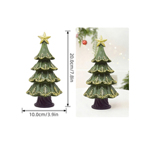 Arbre de Noël moderne en feuille d'or dorée, objet décoratif pour une ambiance festive, décoration de table de salon
