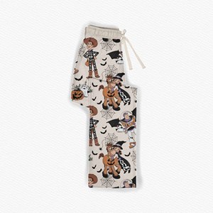 Pantalones de Hombre, Pantalones de Bambú de Pierna Recta, Ultra Suaves y Elásticos, con Estampado de Dibujos Animados, Ropa de Estar por Casa - Product Image 4