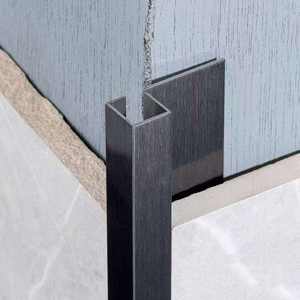 Hete Aanbieding Zwart Zilver Rosegoud Randafwerking Profielstrip voor Hoteldecoratie - Product Image 3