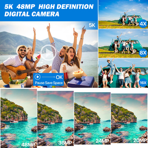 Professional 48MP 5K WIFI <b>Digital</b> <b>Video</b> <b>Camera</b> 3.5 Inch Screen 16x Card Face Detection Stabilization - Product Image 4