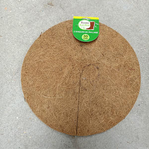Matériaux naturels avec protection contre les mauvaises herbes et les racines Tapis plat pour <span class=keywords><strong>pot</strong></span> de fleurs en cocotier pour l'art floral du jardin - Product Image 4