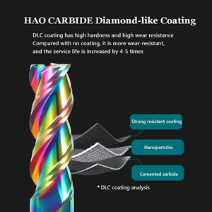 High Quality DLC <strong>End</strong> <strong>Mill</strong> 3 Flute Square Milling Cutter for Non-Ferrous Materials - Product Image 4