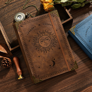 Journal <span class=keywords><strong>magique</strong></span> rétro <span class=keywords><strong>arbre</strong></span> <span class=keywords><strong>de</strong></span> <span class=keywords><strong>vie</strong></span> oeil du soleil cahier à feuilles mobiles journal médiéval pour cadeau - Product Image 1