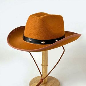 Sombrero de Sol Personalizado con Logotipo, Estilo Prairie, con Ala Ancha, Sombrero Vaquero Occidental para Actividades al Aire Libre, Viajes por Praderas y Fiestas - Product Image 2
