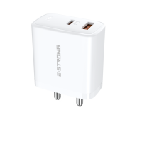 Chargeur US GaN 33W type-c bloc de charge rapide QC3.0 chargeur USB à double Port chargeur mural de téléphone portable ue