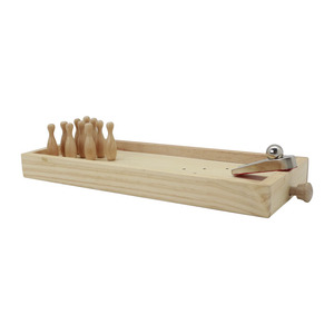 Boules <span class=keywords><strong>de</strong></span> <span class=keywords><strong>bowling</strong></span> miniatures en bois, couleur naturelle, <span class=keywords><strong>prix</strong></span> compétitif - Product Image 1