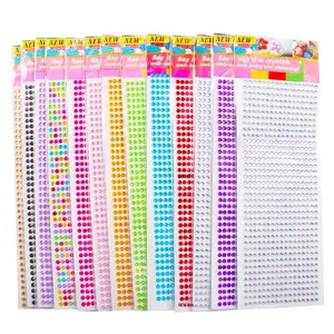 6MM satış çocuk yaratıcı karikatür desen su geçirmez akrilik UV baskılı çıkartmalar uzun stil renkli DIY ev dekorasyon - Product Image 4