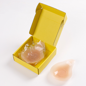 Cache-tétons en silicone adhésif invisible personnalisé, sans démarcation, couleur invisible, effet liftant, pour courbes généreuses - Product Image 1