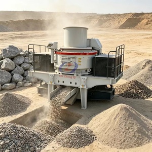Máquina de lavado y fabricación de arena Zhongqi, trituradora VSI combinada + motorreductor de rueda con rodamientos, 30-300 TPH de producción de arena limpia, elimina S - Product Image 5