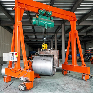 1 Ton 2 Ton <b>Light</b> Duty Small Flexible Operating Portable Mobile Gantry Crane - Product Image 4