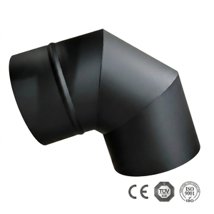 <span class=keywords><strong>Tuyau</strong></span> <span class=keywords><strong>de</strong></span> cheminée en acier au carbone <span class=keywords><strong>de</strong></span> 200 mm, coude à 90 degrés, simple paroi, pour poêle à granulés <span class=keywords><strong>de</strong></span> bois, accessoires <span class=keywords><strong>de</strong></span> cheminée - Product Image 1