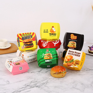 Restaurante desechable para llevar, logotipo personalizado, Grado Alimenticio, pollo frito para llevar, patatas fritas, hamburguesa, hamburguesa, caja de embalaje - Product Image 1