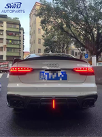 Diffuseur arrière en fibre de carbone et feu stop LED pour Audi A4 B9 B9.5 S4 Sline, nouvelle visibilité et style améliorés